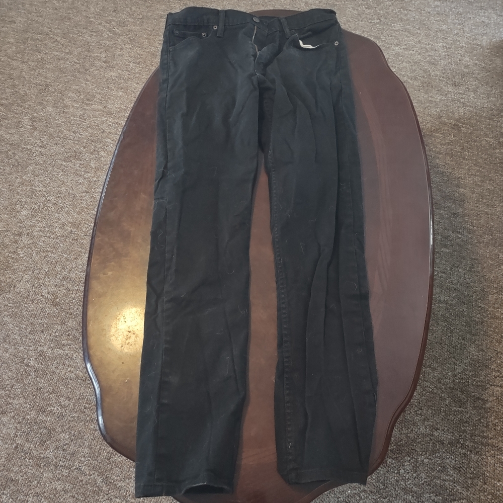 Levi's 513 Slim Straight Black Jeans